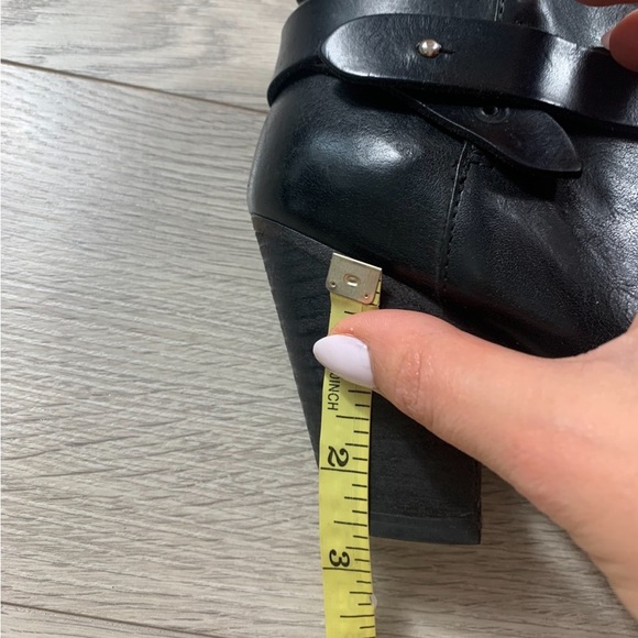 RAG & BONE Harrow Black Leather Ankle Boots - Picture 12 of 13